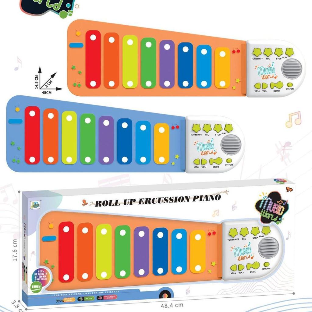 Портативное складное пианино с 49 клавишами для детей