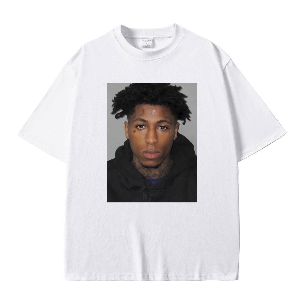 Футболка с фотографией рэпера Youngboy Never Broke Again, мужская и женская, хип-хоп, винтажная, из чистого хлопка, мужская футболка оверсайз