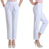 Middle-aged and Elderly Women's Pants Summer Thin High-waisted Loose Casual Stretch Women's Pants