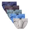 5PCS Men's Underwear Cotton Briefs Bottom Underpants Man Undies Comfortable Panties Big Size L XL XXL 3XL 4XL 5XL 6XL 7XL