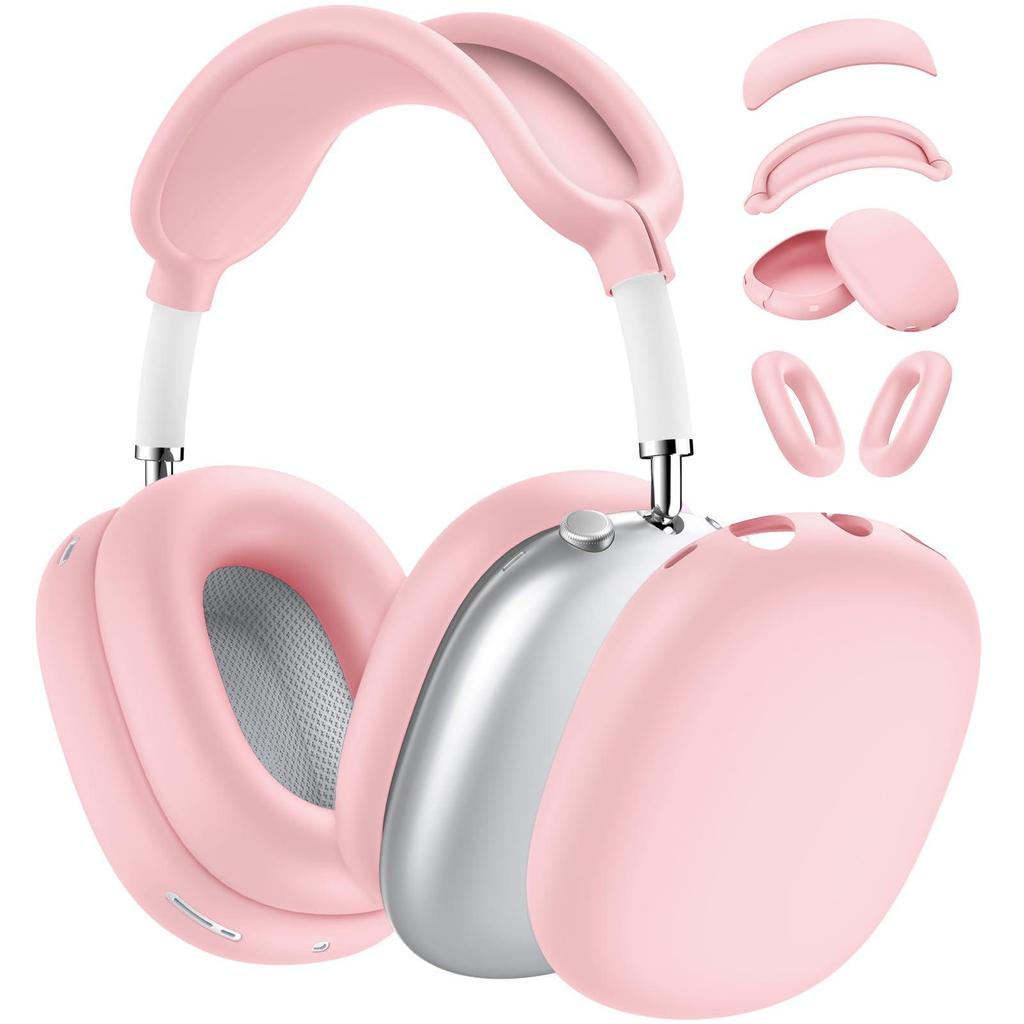 Силиконовый защитный чехол однотонный для AirPods Max - Мягкий чехол-оболочка для накладных наушников