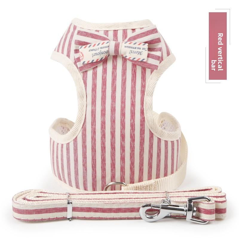 Новый поводок для маленьких собак, куртка-жилет для груди и спины собаки в форме банта