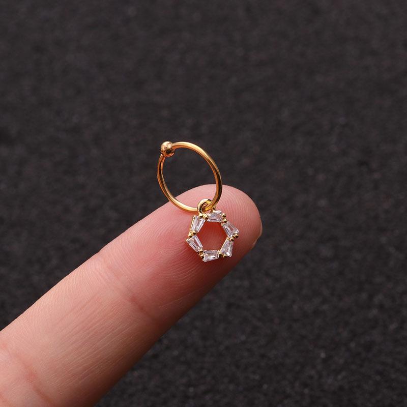 Ювелирные изделия 1 шт. великолепные хрустальные серьги-кольца хрящ спираль пирсинг пупка кольцо трагус ручная работа