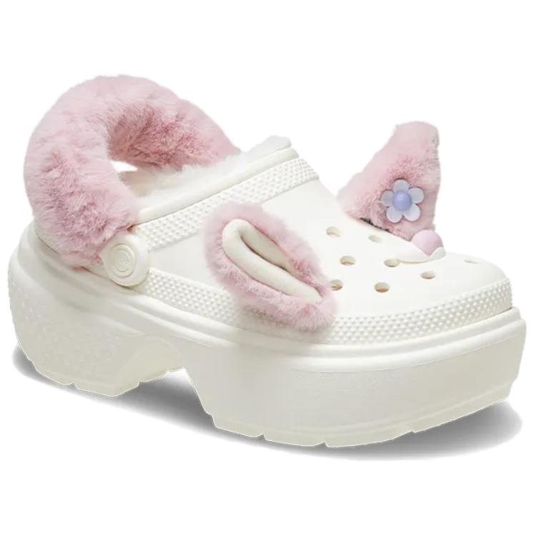 Crocs Простые повседневные универсальные клоги женская обувь белые 210690-0WV