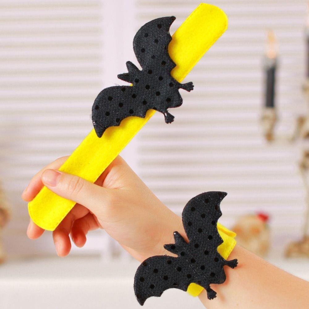 Ghost Halloween Slap Bracelets Spider Hands Clap Circle Creative Pop Circle Wristband  Kids