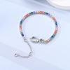 Original 925 Sterling Silver Full Pave Zircon Inlaid Colorful Tennis Chain Infinite Clasp Bracelet For Women Party Jewelry Gift