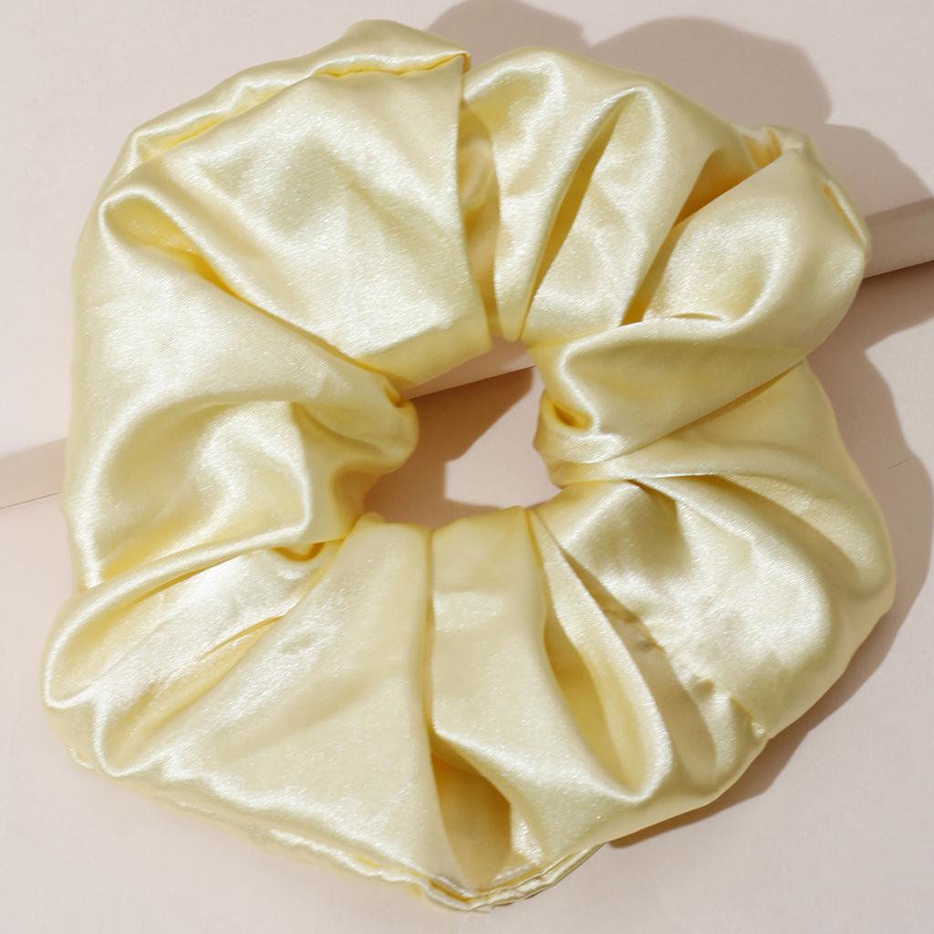 Lystrfac Stain Silk Oversize Scrunchies for Women Girls Solid Color Hair Rope Elastic Hair Band Hair Tie Hair Accessories