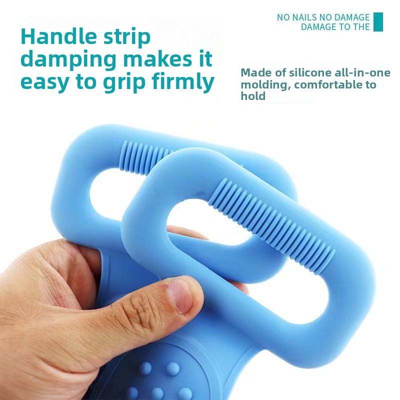 Dual-Sided Silicone Exfoliating Bath Towel for Strong Cleansing Ideal for Hands and Back