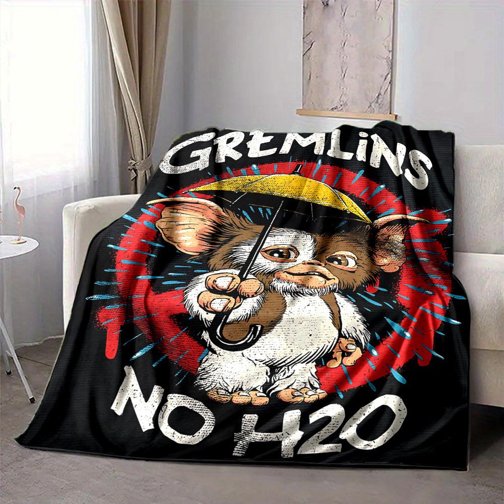1 шт. Плед Gremlins Легкий фланелевый плед для дивана, кровати, путешествий, кемпинга, гостиной, офиса, дивана, кресла и кровати