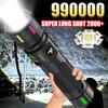 Powerful LED Flashlight Portable Zoomable Torch Waterproof Outdoor Hiking Emergency Fishing Camping Laser Flashlights