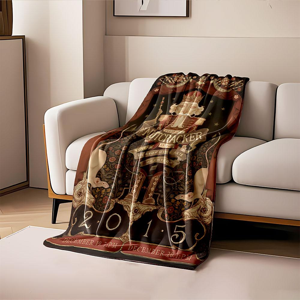 Nutcracker Ballet Art Blanket for all seasons blanket lunch break throw gift