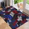 Soft Floor Carpet France Football Pattern Area Rug Decorative Mat For Home Room Decoration