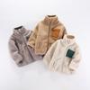 Boys Jacket Autumn Winter Warm Fleece Baby Coats Fashion Zipper Children's Outerwear Plush Kids