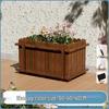 Хуалундун Карбонизированный Массив Дерева Уличный Ящик для Растений