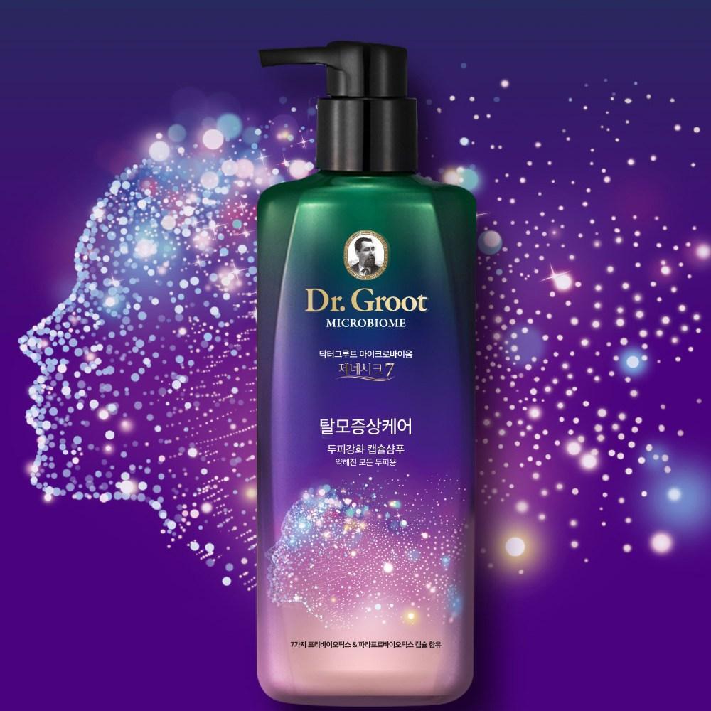 Доктор. Groot Microbiome Genescic 7 Укрепляющий шампунь-капсула для кожи головы 400 мл / Уход за волосами, Корейская косметика, K-beauty
