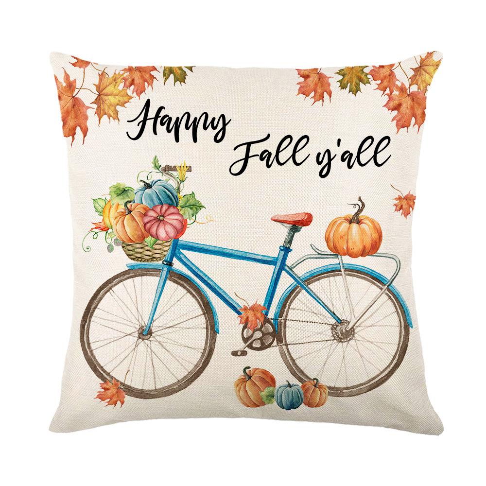 Autumn Pillow Cover Pumpkin Harvest Series Living Room Sofa Cushion Cover Bedroom Bedside Cushion Cover