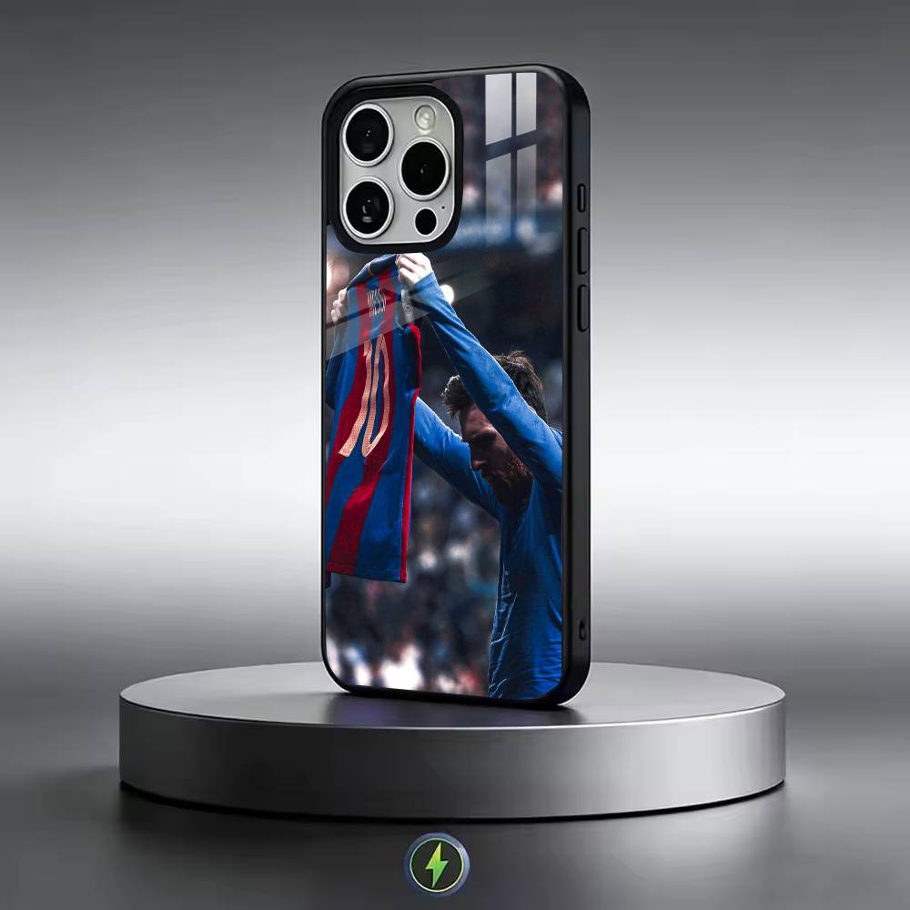 Футбольный S-Star M-Messi-i Чехол для iPhone 17, 16, 15, 14, 13, 12, 11 Plus, Pro Магнитный с беспроводной зарядкой Magsafe