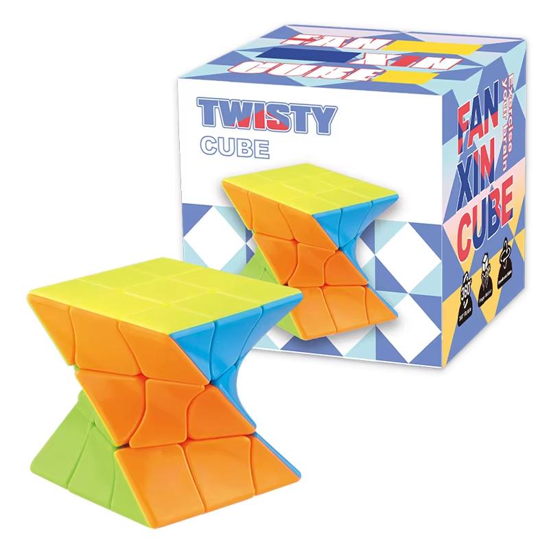 Solid Color Pyramid Magic Cube 3x3 Triangle Magic Cube Professional Speed Magic Cube Educational Toys for Children Gifts