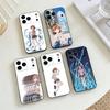 Чехол для телефона M-Misaka Mikoto для iPhone 17,16,15,14,13,12,11 X XR Plus, Мягкий силиконовый черный чехол