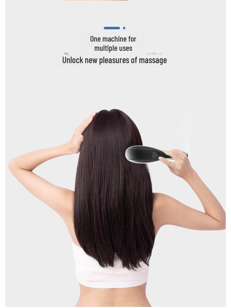 Электрический массажер для кожи головы против выпадения волос со светотерапией