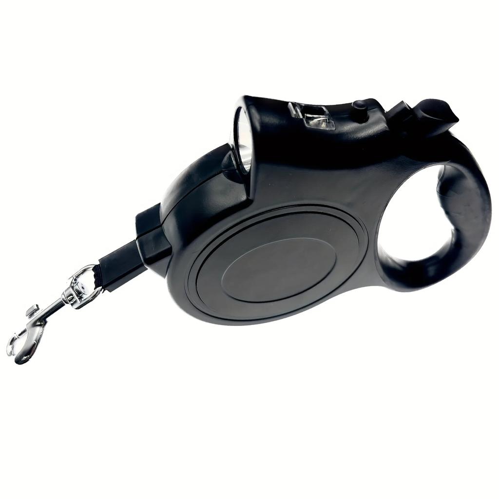 1pc Versatile 5M/16FT LED Retractable Dog Leash Illuminated Outdoor Pet Walking And Running Lead Adjustable Tractor Rope Design