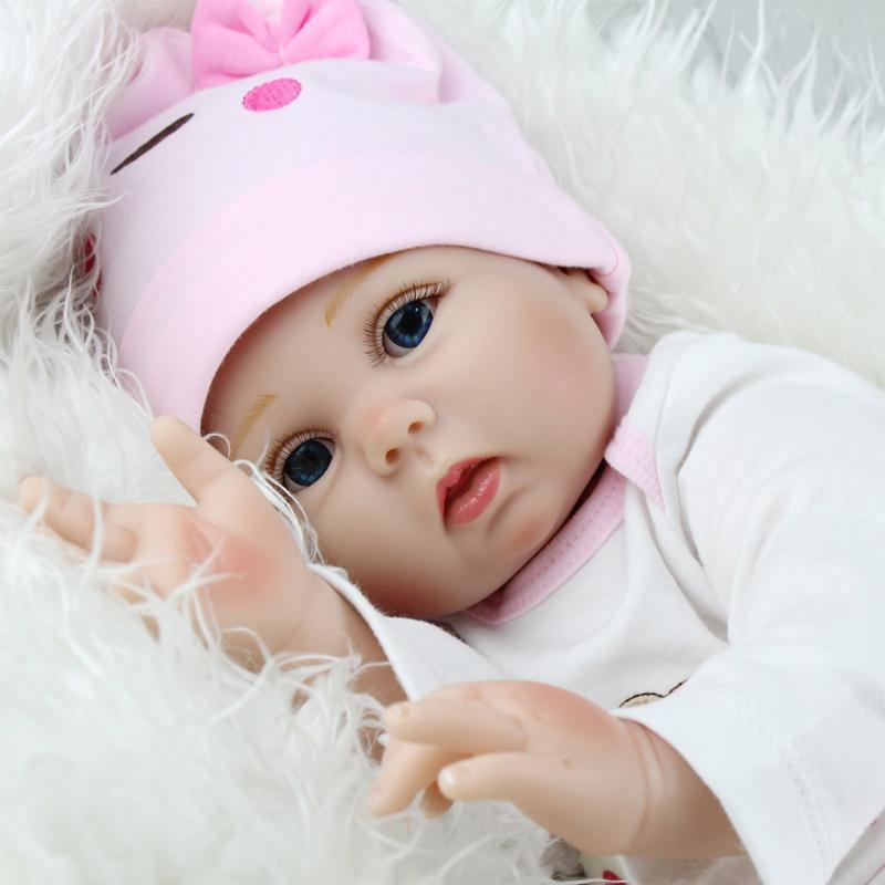 55 см спящая кукла Reborn, реалистичная кукла Reborn, соска для новорожденных девочек, коллекционные подарки
