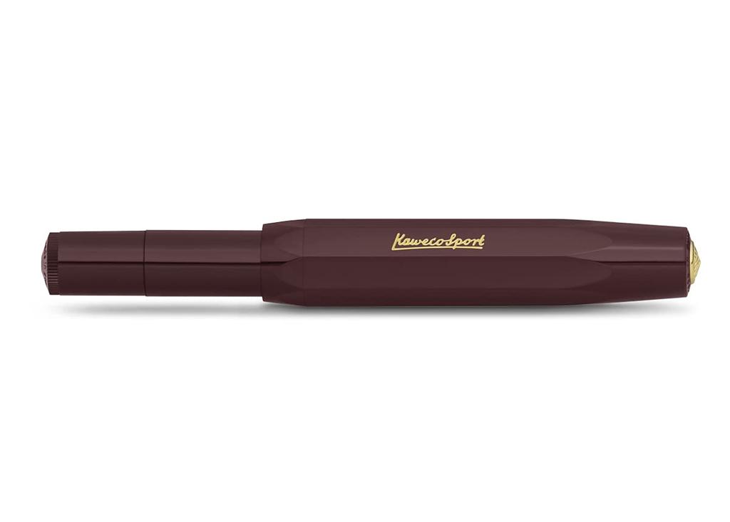 Kaweco Classic Sport Bordeaux Fountain Bold Officially Imported Pen, Nib, 10000485,