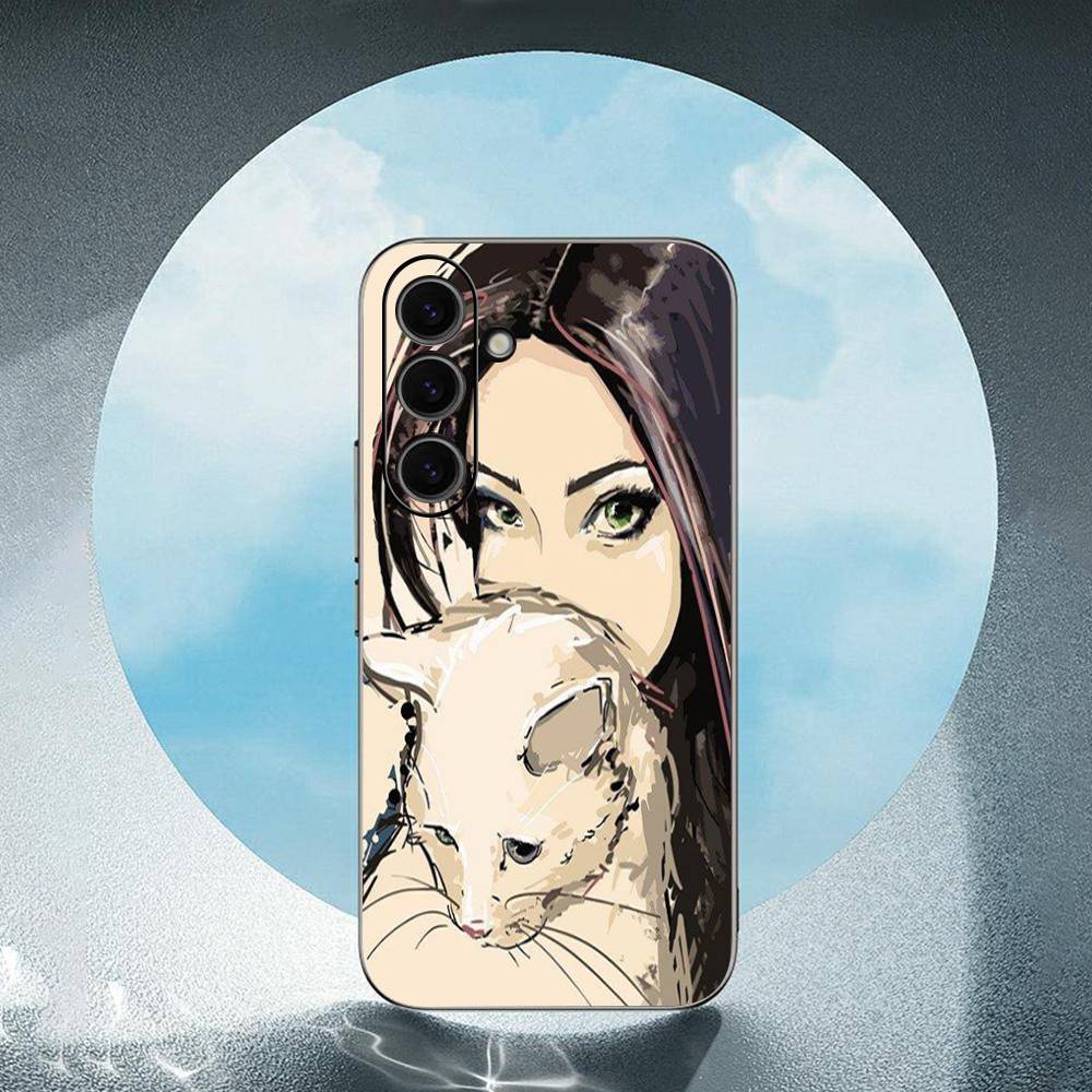 Модные Девочки Для Samsung Galaxy S25 S24 S23 Ultra S22 S21 Plus S20 Черный Мягкий Силиконовый Защитный Чехол