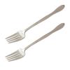 Table Art Wave Silver Salad Fork, 2 Pieces, Korean Popular Tableware