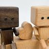 Car Dashboard Statue Shaking Feet Wooden Doll Couple Decorative Man Figurine Creative
