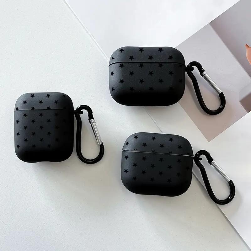 ins black star suitable for AirPods1/1st generation protective case Apple pro/1 wireless bluetooth headset cover