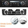 Decal Auto Car Button Sticker AC Climate Control Replacement Repair Kit