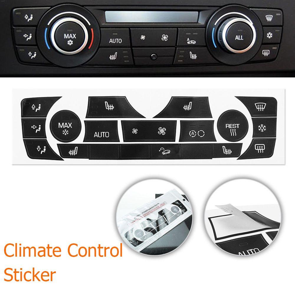 Decal Auto Car Button Sticker AC Climate Control Replacement Repair Kit