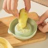 Ceramic Ginger Grinder Portable Grinding Bowl Juicy Delicious Grinding Tool for Grinding Fruits Vegetables Garlic Cheese