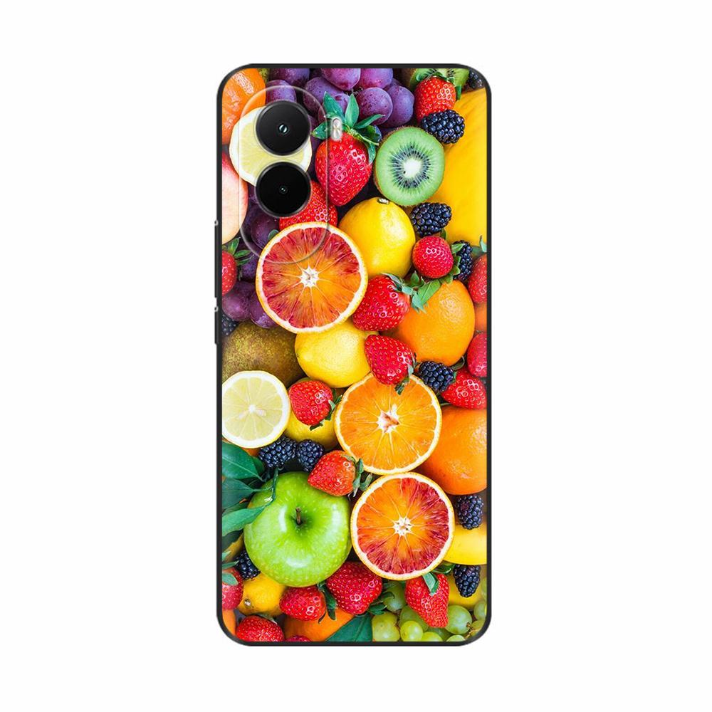 Чехол для телефона Xiaomi Poco M7 4G, мягкий силиконовый ТПУ задняя крышка для Poco M7 Pro 5G, ультратонкие чехлы с рисунком Цветок Череп