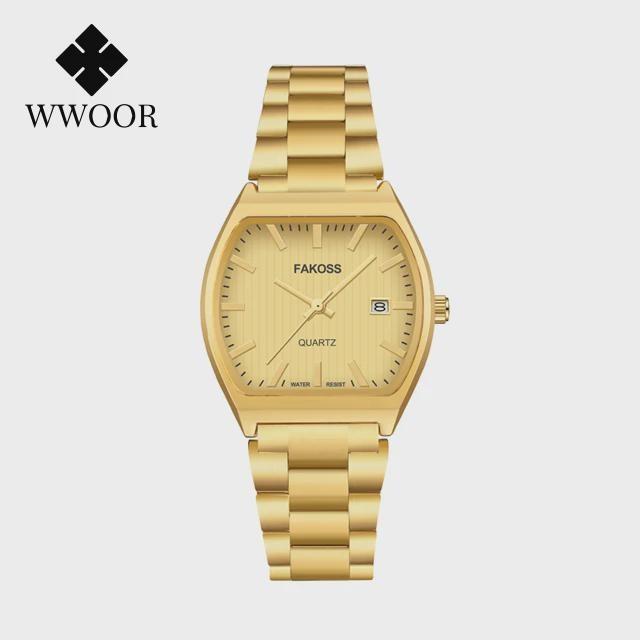 Elegant Watches For Women Waterproof Luminous Date Week Ladies Watch Quartz Stainless Steel Woman's Fashion Wristwatch