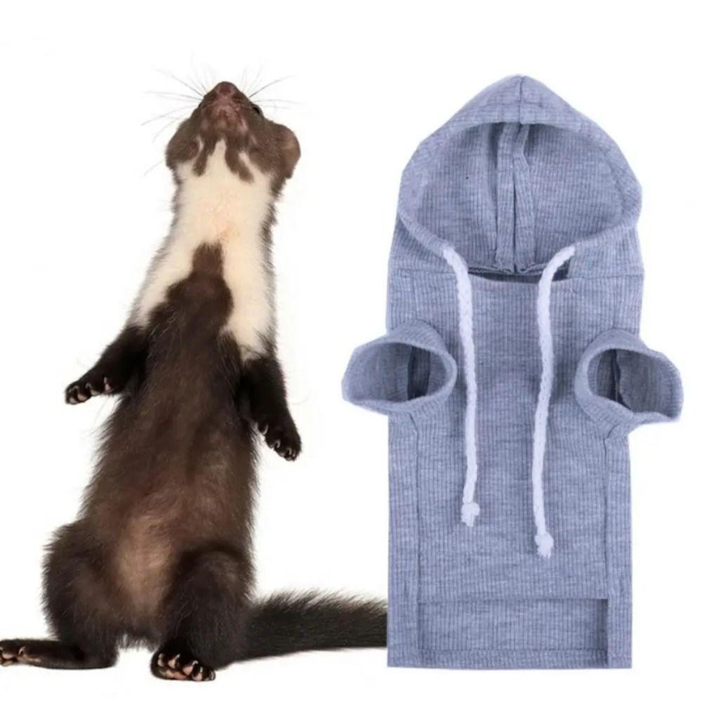 Fleece Ferret Hoodie Winter Warmer Pet Sweater Lightweight Warmer Tops  Ferret