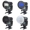 INSSTRO Color Honeycomb Dome Diffuser Flash Accessory Set Easy To Attach and Detach Compatible with Godox and Other Flashes Universal Version TR-07