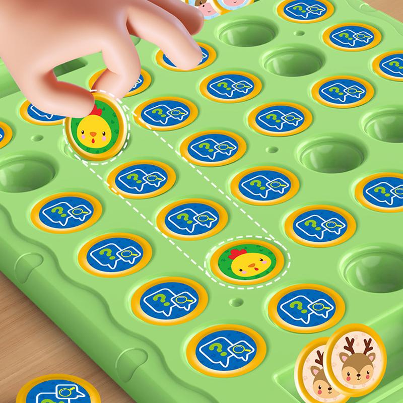 Animal Flip Chess Board Games 108 Cards Classic Strategy Game Thinking Cognitive Parent Child Interactive Puzzle Party Toy