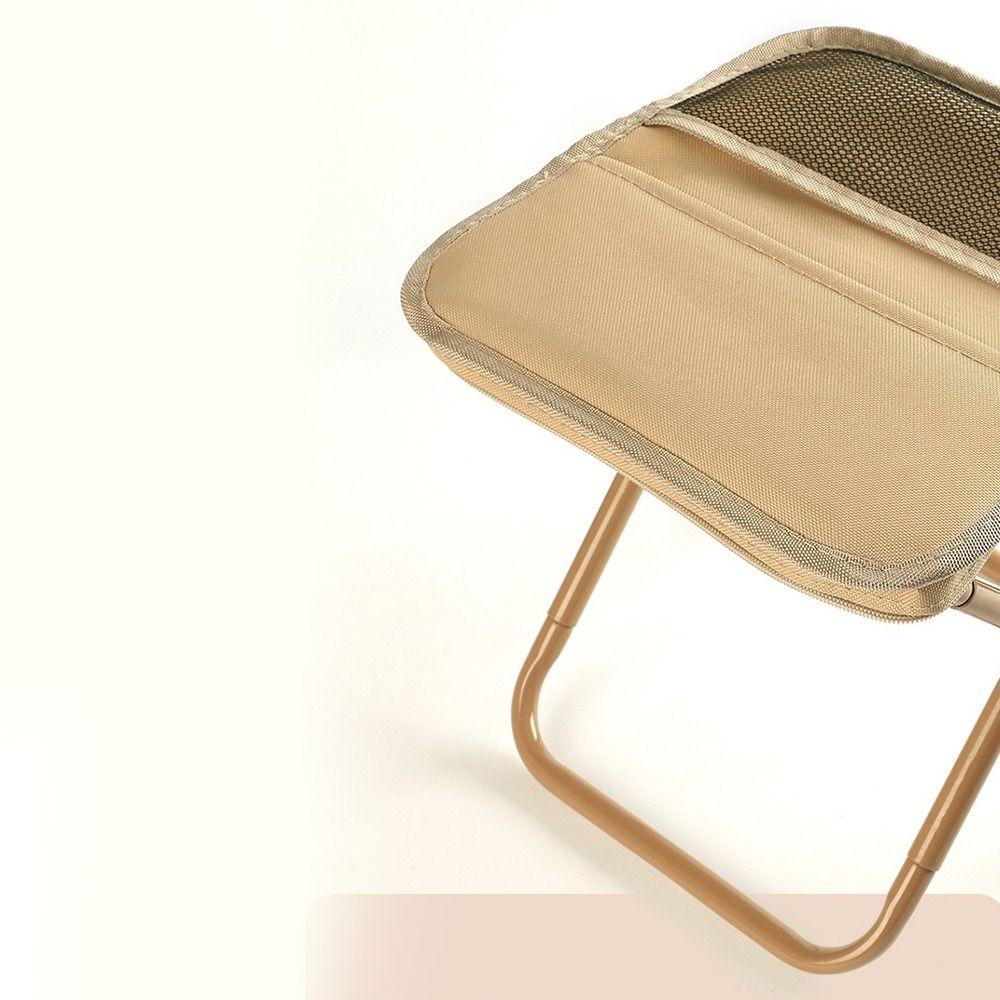 Strong Load-bearing Sports Folding Chair Sturdy Pencil Case Stool Folding Backpack Stool Hiking