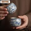 100 мл Керамика Ру kiln Ветка Лотоса Декорация Чашка для чая Дзен Чаша для чая Кувшин Чашка для дегустации чая Чаша для медитации Ча Чжань Мастерские Чашки Посуда