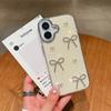 Для iPhone 16 Plus Чехол Жемчужный бант Эпоксидный дизайн ТПУ+ПК Задняя крышка телефона