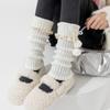 Sweet Knitted Leg Covers Y2K Women's Leg Warmers Simple JK Knee High Socks  Girl