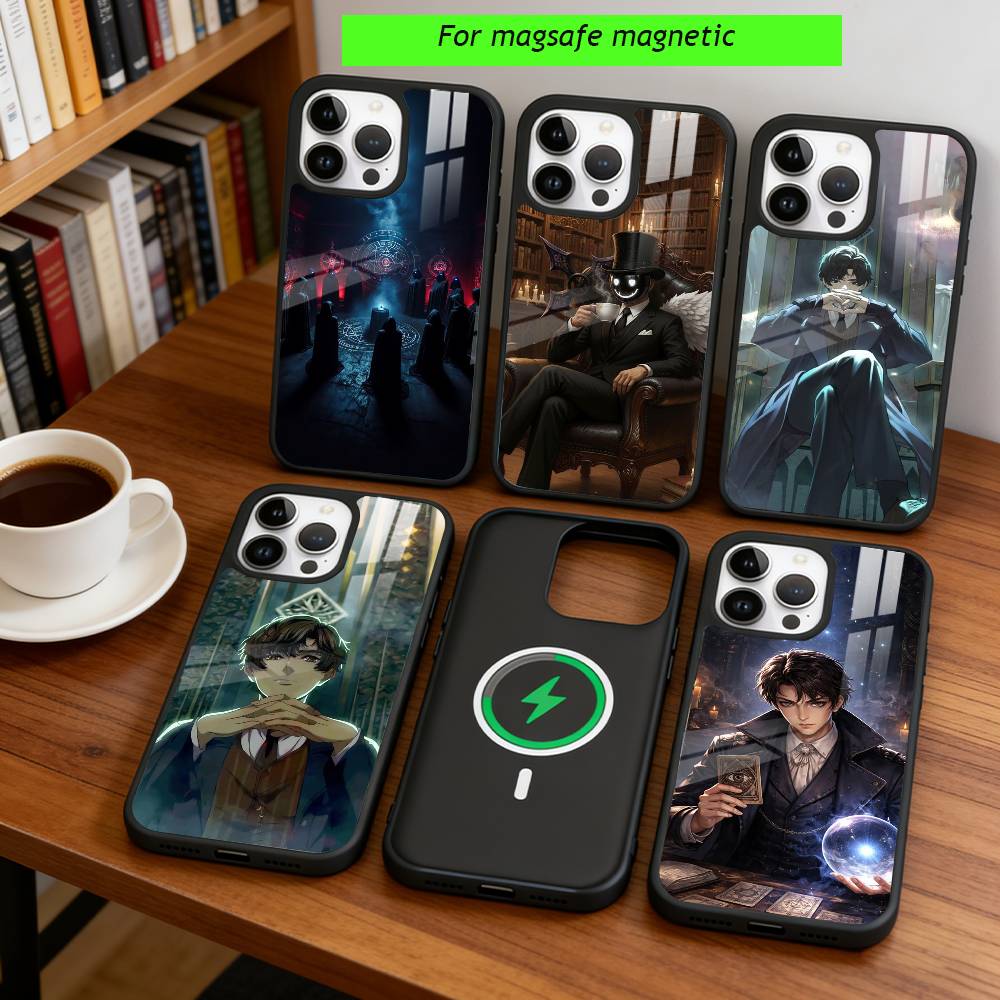 Чехол для телефона Anime L-Lord of the Mysteries для iPhone 17, 16, 15, 14, 13, 12, 11 Plus, Pro, магнитный, для беспроводной зарядки Magsafe