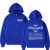 Худи с принтом букв в стиле Juice WRLD для женщин, уличная одежда, повседневный пуловер с длинным рукавом