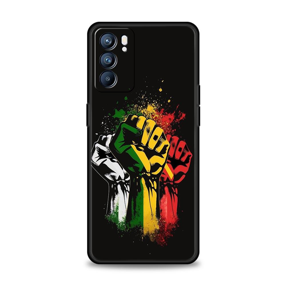 Чехол для телефона с флагом Эфиопии для Oppo Reno8 Reno7 Reno6 Pro A54 5G Find X6 X5 A53 A52 A9 A15 A95 A17 A16 A76 A74 A57 A31