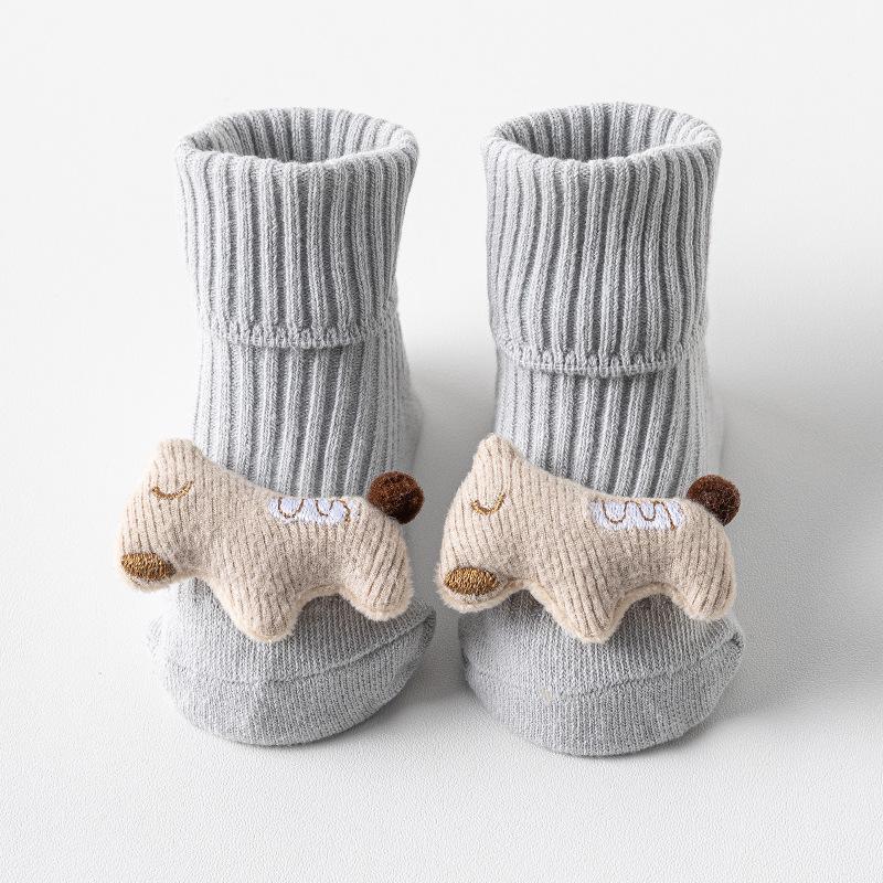 Унисекс Детские Нескользящие Хлопковые Носки, До середины икры, Возраст 0-3 года, Все сезоны