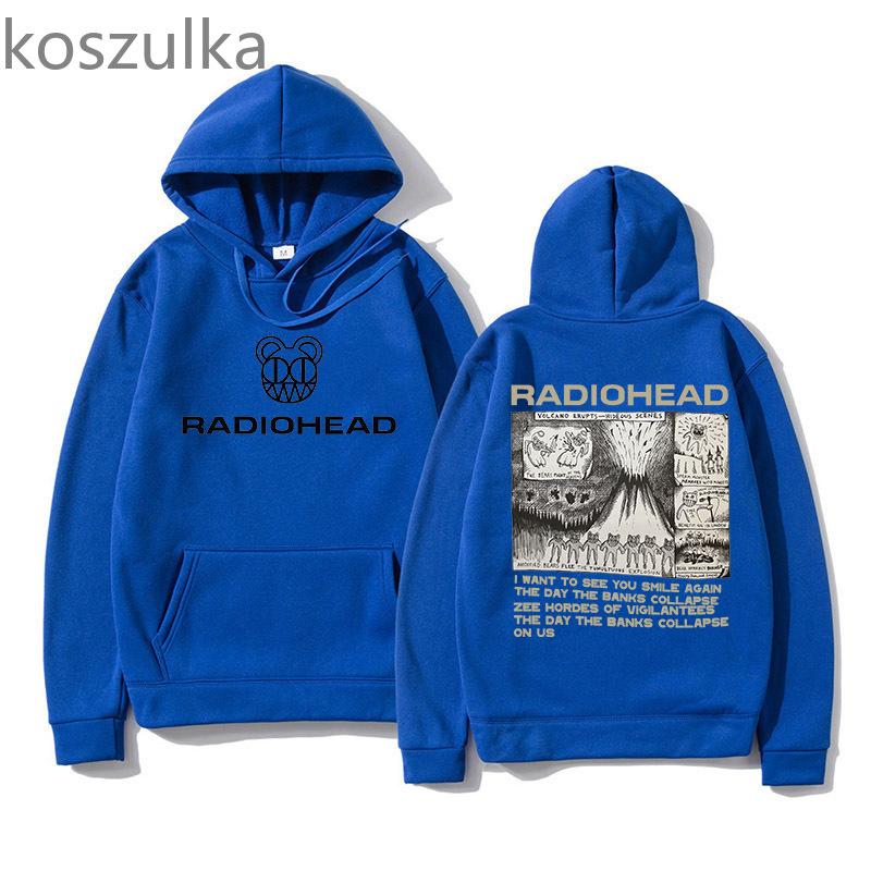 Fashion Radiohead Hoodie Men Women Sweatshirts Oversized Clothes Harajuku Pullover Grunge Boys Girl Streetwear Women Tops