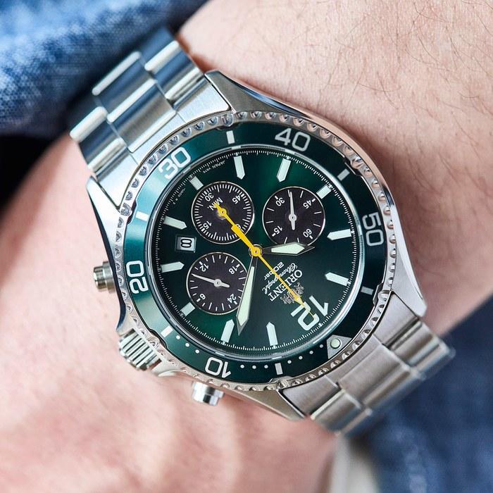 Orient Mako SOLAR PANDA RN-TX0204E Мужские Зеленые