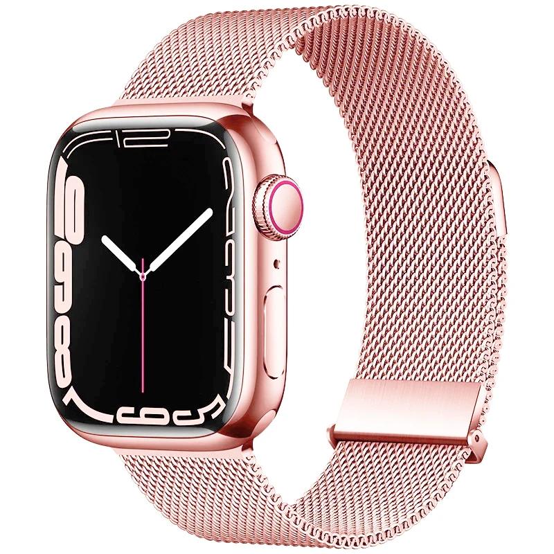 Milanese Loop for watch bands 44mm 40mm ultra 2 band 49mm 45mm 41mm 42-38-44mm strap bracelet iwatch series 8 7 6 SE 5 4 3